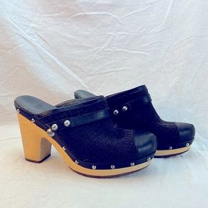 Ugg Clogs High Heel Black